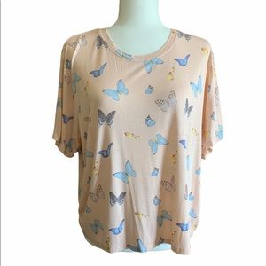 Honeydew Butterfly Soft Tee Sz-L